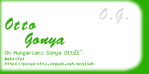 otto gonya business card